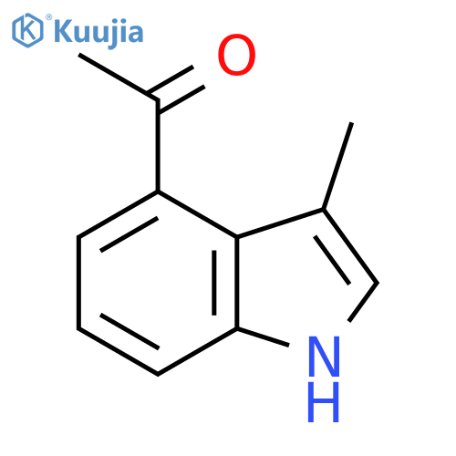 Ethanone, 1-(3-methyl-1H-indol-4-yl)- structure