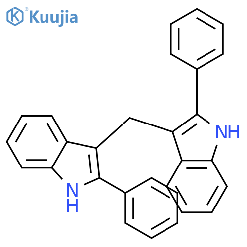 1H-Indole, 3,3'-methylenebis[2-phenyl- structure