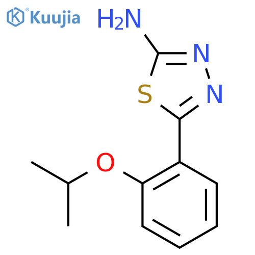 5-(2-Isopropoxy-phenyl)-[1,3,4]thiadiazol-2-ylamine structure