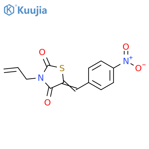 2,4-Thiazolidinedione, 5-[(4-nitrophenyl)methylene]-3-(2-propenyl)- structure