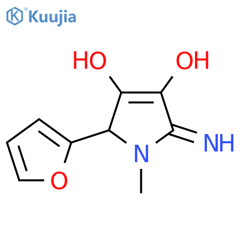 2-(Furan-2-yl)-5-imino-1-methyl-2H-pyrrole-3,4-diol structure