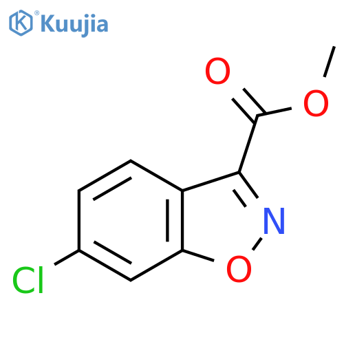 methyl 6-chloro-1,2-benzoxazole-3-carboxylate structure