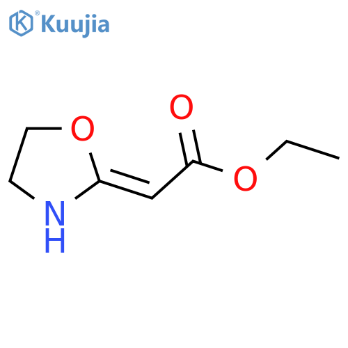 ACETIC ACID, 2-OXAZOLIDINYLIDENE-, ETHYL ESTER structure