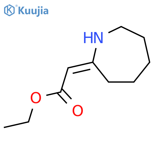 Acetic acid,2-(hexahydro-2H-azepin-2-ylidene)-, ethyl ester structure