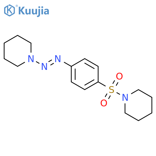 Piperidine, 1-[[4-(1-piperidinylazo)phenyl]sulfonyl]- structure