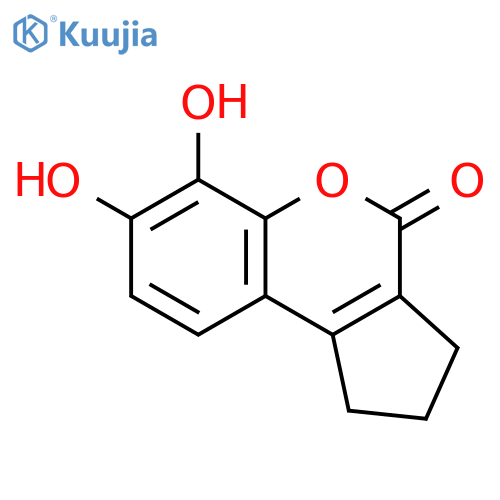 6,7-Dihydroxy-2,3-dihydrocyclopentacchromen-4(1H)-one structure