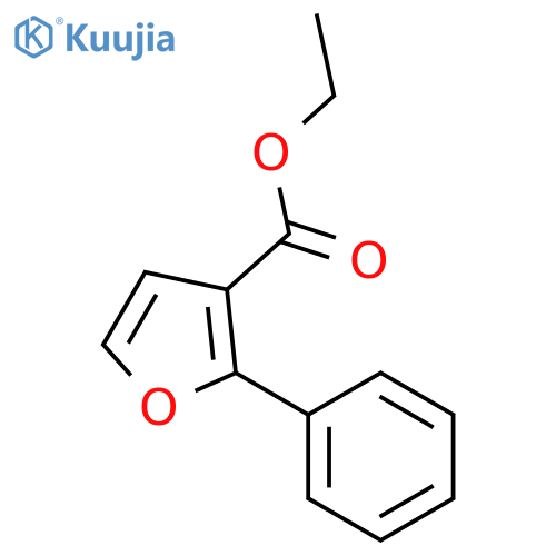 3-Furancarboxylic acid,2-phenyl-, ethyl ester structure
