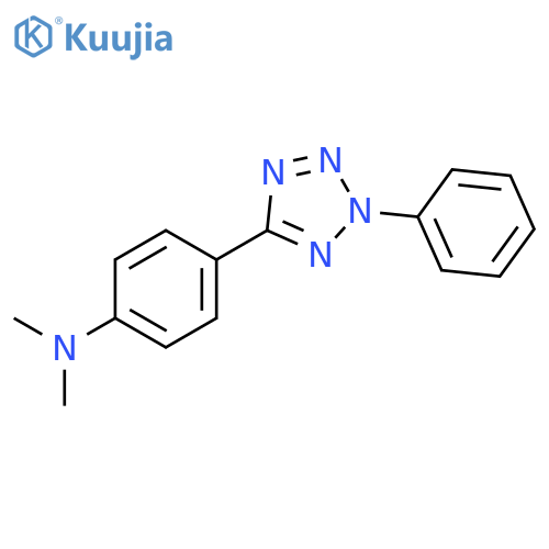 Benzenamine, N,N-dimethyl-4-(2-phenyl-2H-tetrazol-5-yl)- structure