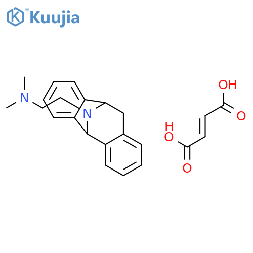 2-(10,11-dihydro-5H-5,10-epiminodibenzo[a,d][7]annulen-12-yl)-N,N-dimethylethanamine (2E)-but-2-enedioate structure