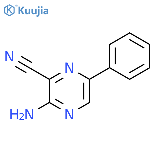 3-Amino-6-phenylpyrazine-2-carbonitrile structure