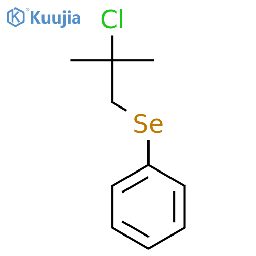 BENZENE, [(2-CHLORO-2-METHYLPROPYL)SELENO]- structure