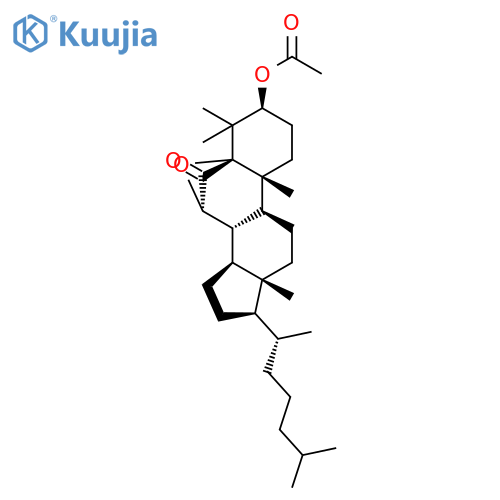 Cholestan-6-one, 3-(acetyloxy)-5,7-epoxy-4,4-dimethyl-, (3b,5a,7a)- structure