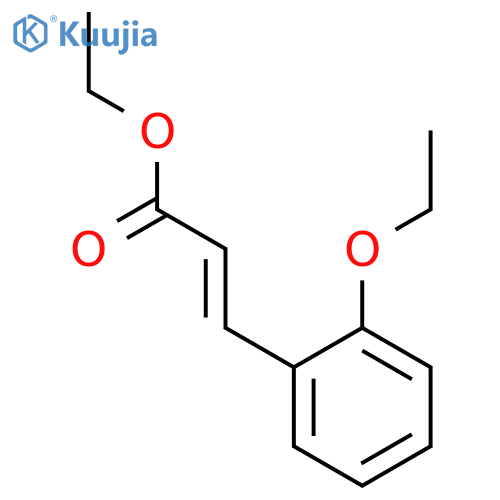 2-Propenoic acid,3-(2-ethoxyphenyl)-, ethyl ester structure