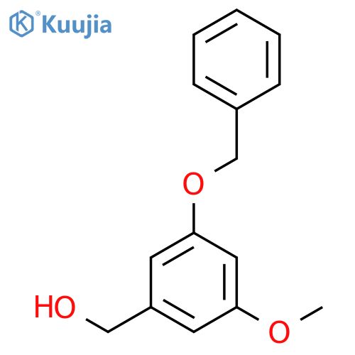 Benzenemethanol, 3-methoxy-5-(phenylmethoxy)- structure