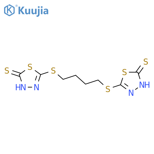 1,3,4-Thiadiazole-2(3H)-thione,5,5'-[1,4-butanediylbis(thio)]bis- structure