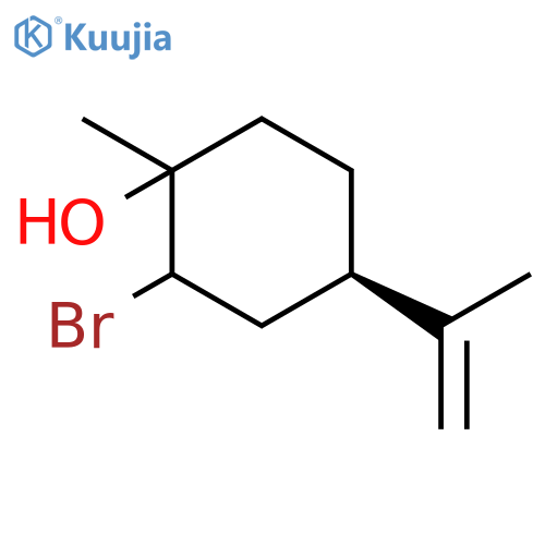Cyclohexanol, 2-bromo-1-methyl-4-(1-methylethenyl)-, (4R)- structure
