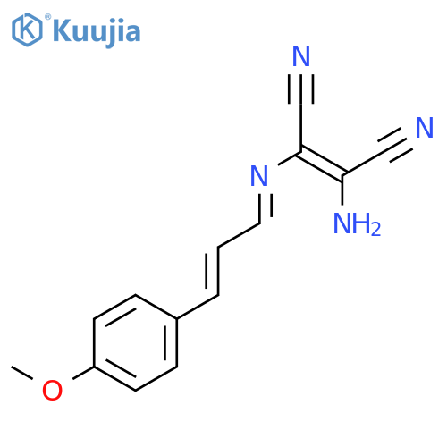 2-Butenedinitrile,2-amino-3-[[3-(4-methoxyphenyl)-2-propenylidene]amino]- structure