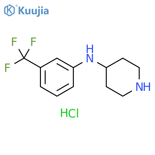 Piperidin-4-yl-(3-trifluoromethyl-phenyl)-amine;dihydrochloride structure
