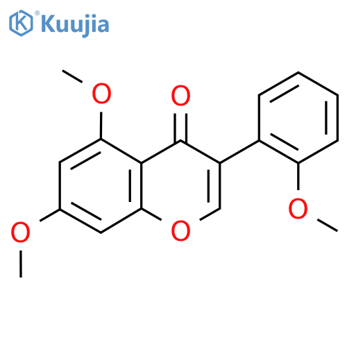 5,7-dimethoxy-3-(2-methoxyphenyl)-4H-chromen-4-one structure