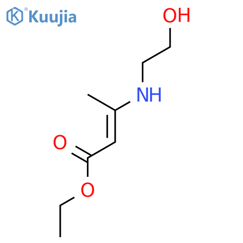 2-Butenoic acid, 3-[(2-hydroxyethyl)amino]-, ethyl ester structure