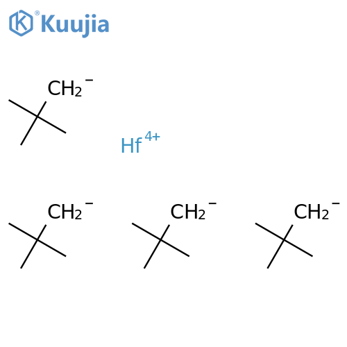hafnium tetrakis(2,2-dimethylpropan-1-ide) structure