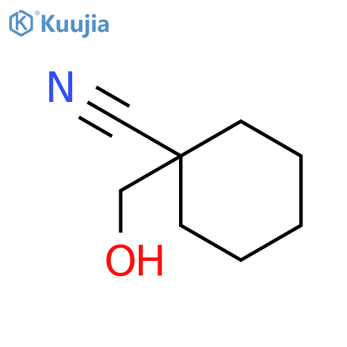 1-(hydroxymethyl)cyclohexane-1-carbonitrile structure
