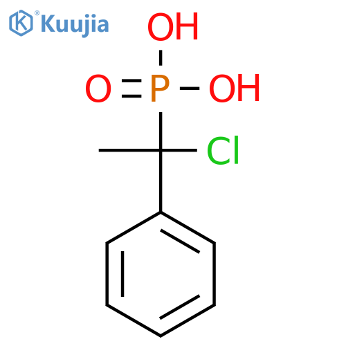Phosphonic acid, (1-chloro-1-phenylethyl)- structure
