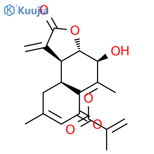 2-Propenoic acid,2-methyl-,(3aR,4S,6E,9Z,11S,11aS)-2,3,3a,4,5,8,11,11a-octahydro-11-hydroxy-6,10-dimethyl-3-methylene-2,8-dioxocyclodeca[b]furan-4-ylester structure