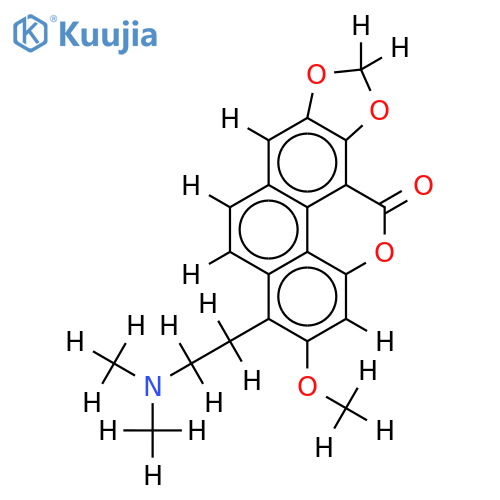 3-(2-Dimethylamino-aethyl)-2-methoxy-[1,3]dioxolo[4',5';6,7]naphtho[8,1,2-cde]chromen-10-on structure