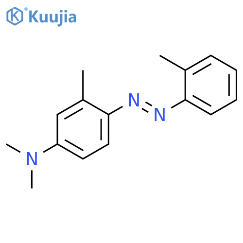 BENZENAMINE, N,N,3-TRIMETHYL-4-[(2-METHYLPHENYL)AZO]- structure