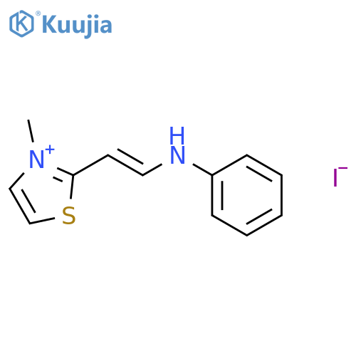 2-(2-Anilinoethenyl)-3-methyl-1,3-thiazol-3-ium iodide structure