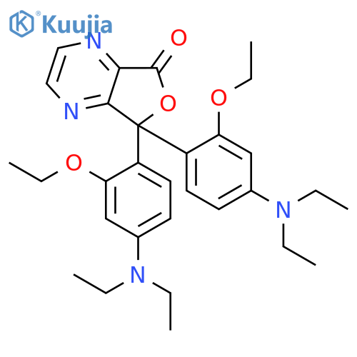 Furo[3,4-b]pyrazin-5(7H)-one, 7,7-bis[4-(diethylamino)-2-ethoxyphenyl]- structure