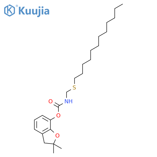 2,2-dimethyl-2,3-dihydro-1-benzofuran-7-yl (dodecylsulfanyl)methylcarbamate structure