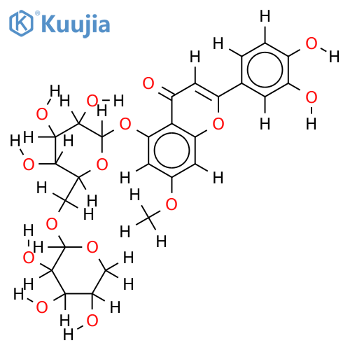 Luteolin-7-methylether-5-O-xyloglucosid structure