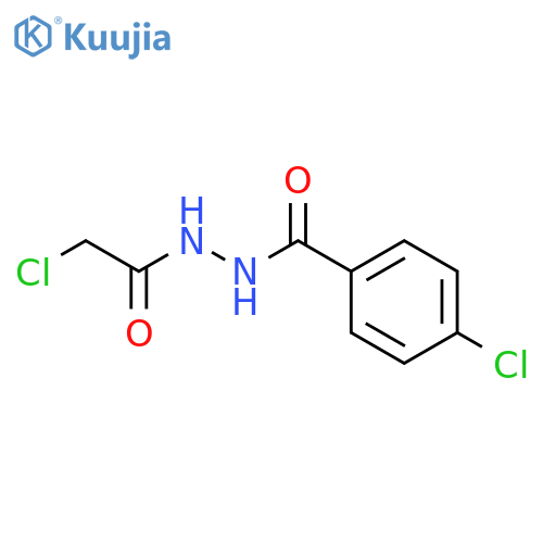 4-chloro-N'-(2-chloroacetyl)benzohydrazide structure