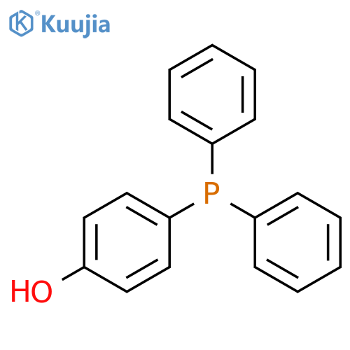 (4-hydroxyphenyl)diphenylphosphine structure