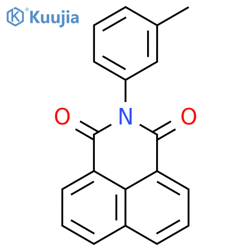 1H-BENZ[DE]ISOQUINOLINE-1,3(2H)-DIONE, 2-(3-METHYLPHENYL)- structure