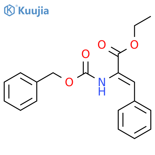 2-Propenoic acid, 3-phenyl-2-[[(phenylmethoxy)carbonyl]amino]-, ethylester, (Z)- structure
