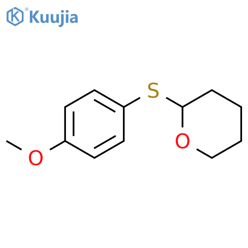 2H-Pyran, tetrahydro-2-[(4-methoxyphenyl)thio]- structure