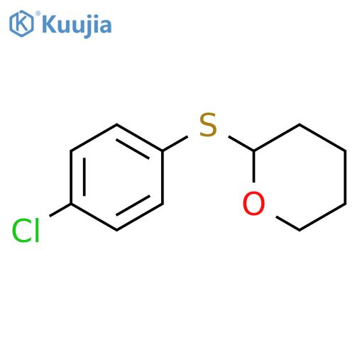2H-Pyran, 2-[(4-chlorophenyl)thio]tetrahydro- structure