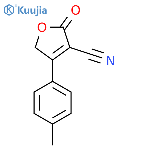 2,5-dihydro-4-(4-methylphenyl)-2-oxo-3-Furancarbonitrile structure