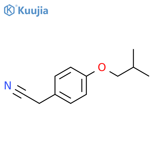 2-4-(2-methylpropoxy)phenylacetonitrile structure