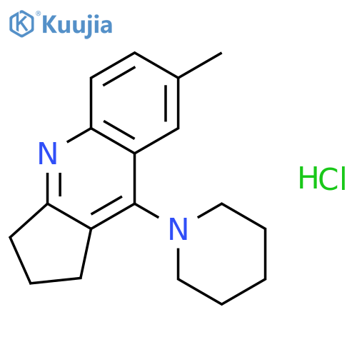 7-methyl-9-piperidin-1-yl-2,3-dihydro-1H-cyclopenta[b]quinoline hydrochloride structure