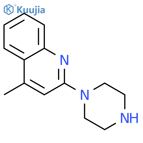 4-Methyl-2-piperazin-1-ylquinoline structure