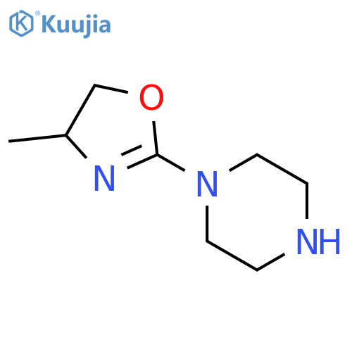 piperazine, 1-(4,5-dihydro-4-methyl-2-oxazolyl)-, (r)- (9ci) structure