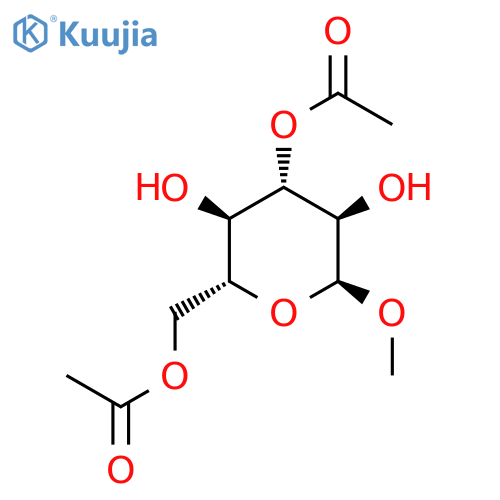 methyl 3,6-di-O-acetyl-α-D-glucopyranoside structure