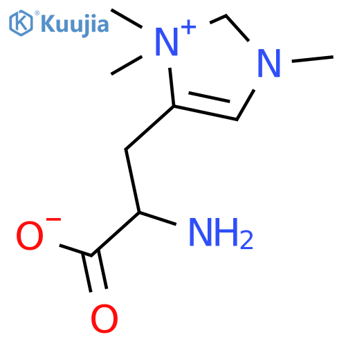 2-amino-3-(1,3,3-trimethyl-2,3-dihydro-1H-imidazol-3-ium-4-yl)propanoate structure