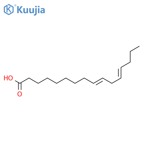 9,12-Hexadecadienoic acid, (9Z,12Z)- structure