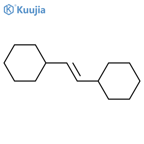 Cyclohexane, 1,1'-(1,2-ethenediyl)bis-, (E)- structure