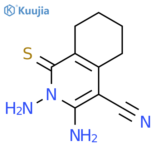 4-Isoquinolinecarbonitrile, 2,3-diamino-1,2,5,6,7,8-hexahydro-1-thioxo- structure